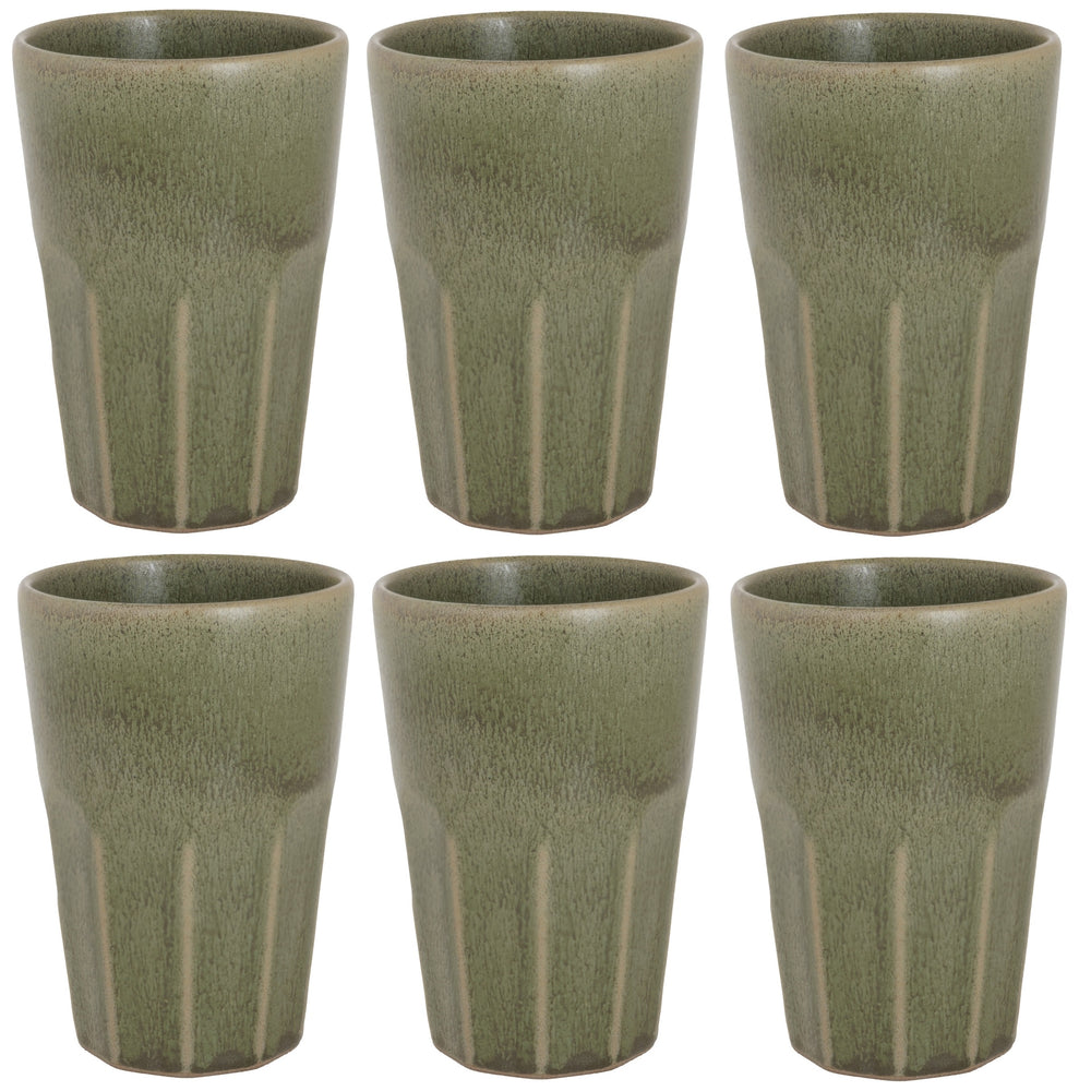 Tasses à latte macchiato Cosy & Trendy Bistro Thyme Green 450 ml - 6 pièces