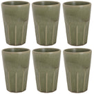 Tasses à latte macchiato Cosy & Trendy Bistro Thyme Green 450 ml - 6 pièces