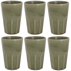 Tasses à latte macchiato Cosy & Trendy Bistro Thyme Green 450 ml - 6 pièces