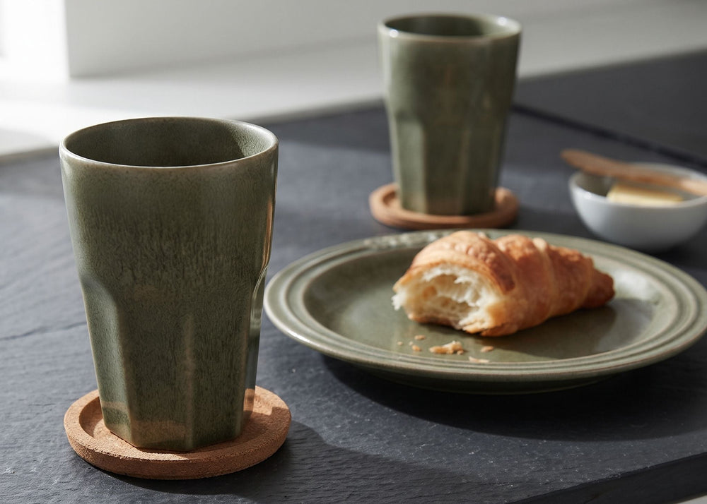 Tasses à latte macchiato Cosy & Trendy Bistro Thyme Green 450 ml - 6 pièces