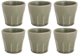 Tasses à espresso Cosy & Trendy Bistro Thyme Green 90 ml - 6 pièces