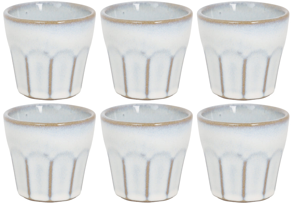 Tasses à espresso Cosy & Trendy Bistro Vintage White 90 ml - 6 pièces