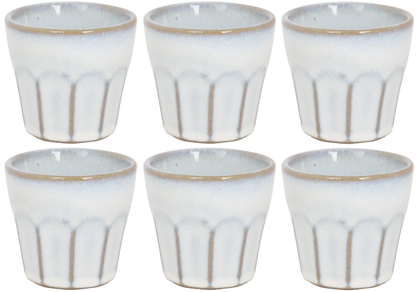 Tasses à espresso Cosy & Trendy Bistro Vintage White 90 ml - 6 pièces