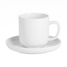 Tasses à espresso avec soucoupes Cosy & Trendy Moon White 90 ml - 4 pièces