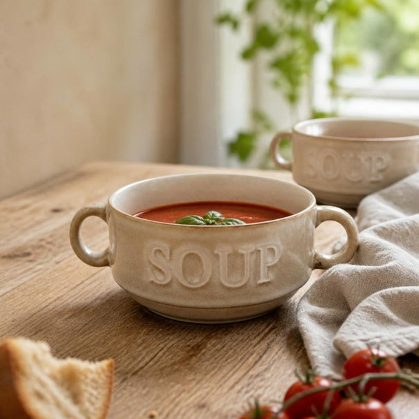Cosy & Trendy Bols à soupe / Bols Soup Crème ø 12 cm / 450 ml - 4 pièces