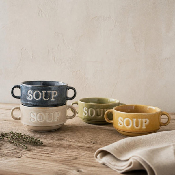 Cosy & Trendy bols à soupe / Bols Soup Multicolore ø 12 cm / 450 ml - 4 pièces