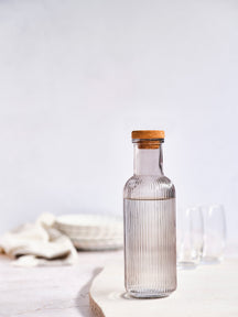 Carafe en verre Cosy & Trendy - Carafe avec bouchon en liège - Raya - 1 L