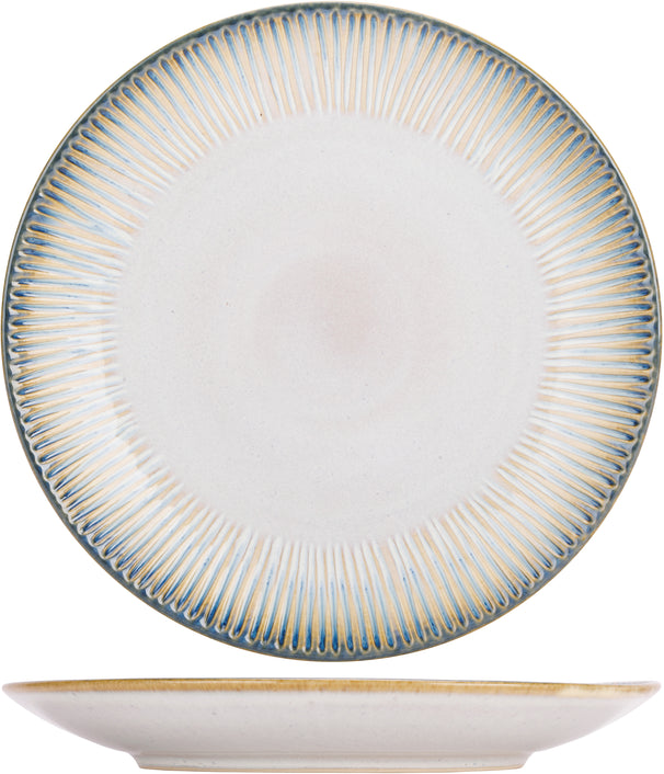 Ensemble d'assiettes de dîner Cosy&Trendy - en gres - Listra - ø25 cm - 4 pièces