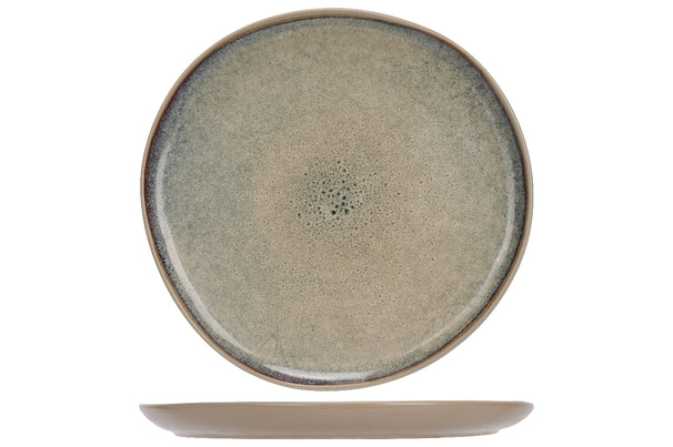 Set d'assiettes Cosy&Trendy - en gres - Oona Sand-Green - 27 cm - 6 pièces