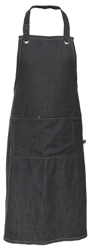 Tablier de cuisine Cosy & Trendy - En coton - D'nim - Bleu foncé - 1 pièce
