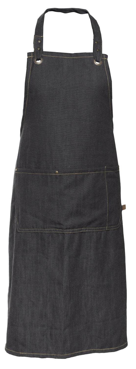 Tablier de cuisine Cosy & Trendy - En coton - D'nim - Bleu foncé - 1 pièce