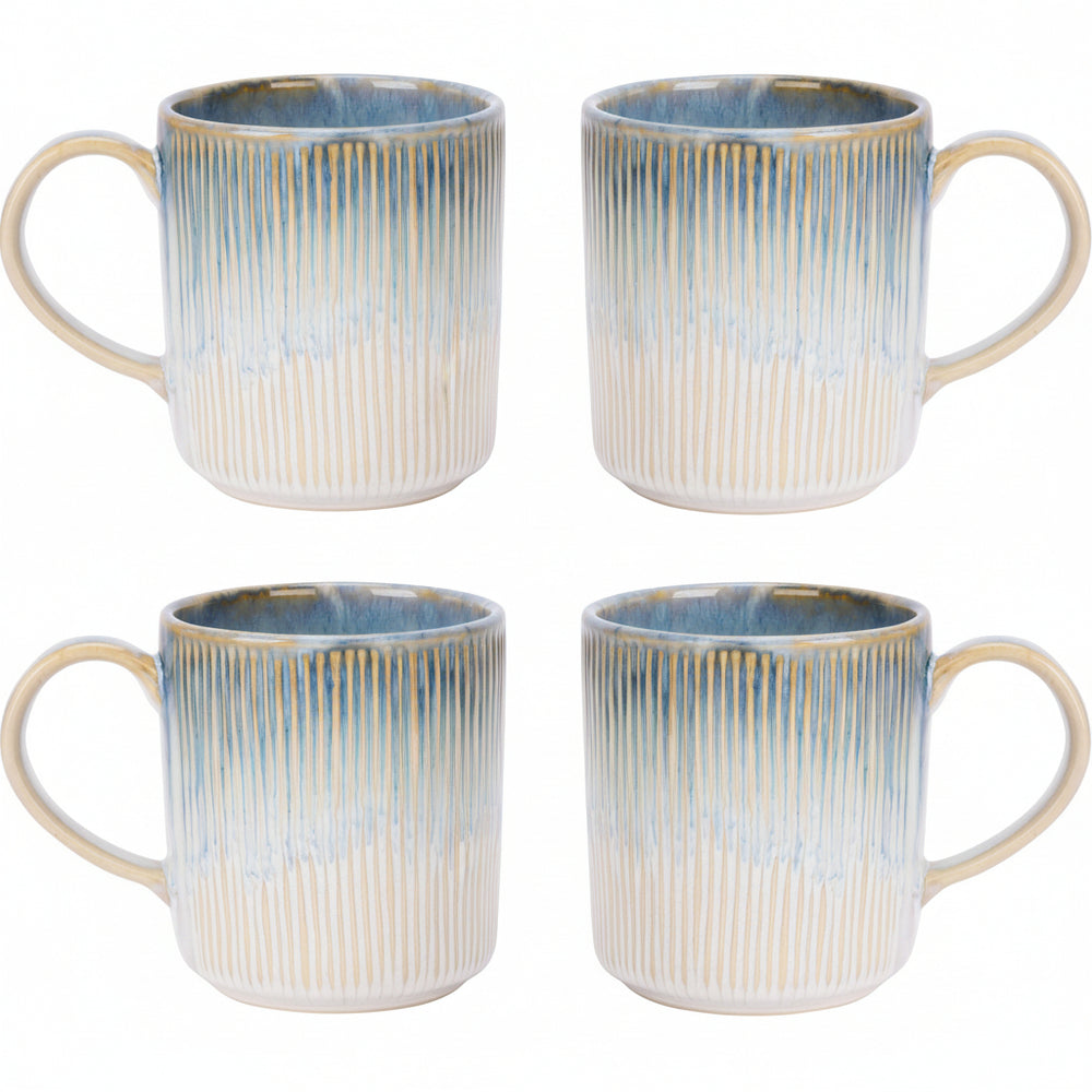Ensemble de mugs Cosy & Trendy - Mugs a cafe - Listra Ocean - 390 ml - 4 pièces