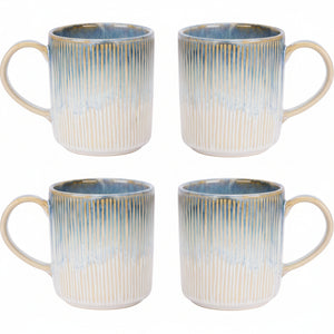 Ensemble de mugs Cosy & Trendy - Mugs a cafe - Listra Ocean - 390 ml - 4 pièces