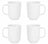 Ensemble de mugs Cosy & Trendy - Tasse a café - Moon White - 290 ml - 4 pièces
