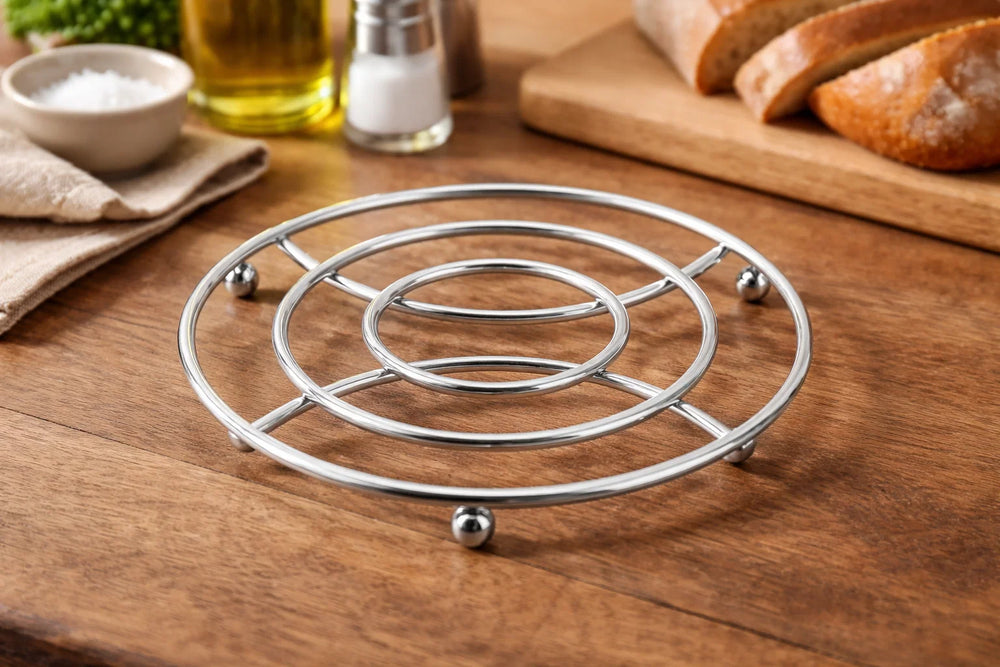 Dessous de plat Cosy & Trendy - Sous-verre de poêle - en chrome - ø 18 cm