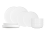 Ensemble de vaisselle Cosy & Trendy - 4 personnes - MoonWhite - 28 cm - 12 pièces