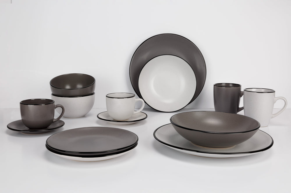 Ensemble de mugs Cosy & Trendy - Mugs à café - Speckle Gris - 350 ml - 6 pièces