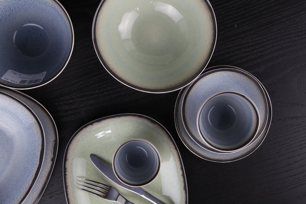 Assiette de petit-déjeuner Cosy & Trendy Fez Vert ø 23 cm