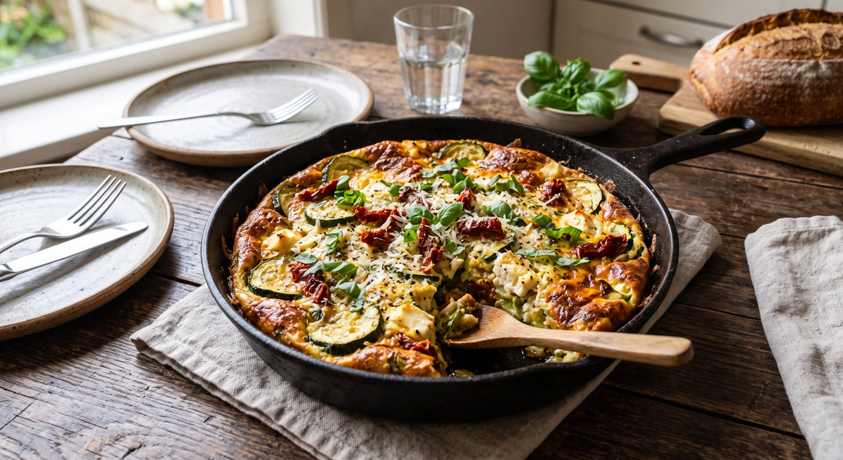 Une savoureuse frittata au four que vous pouvez servir telle quelle.