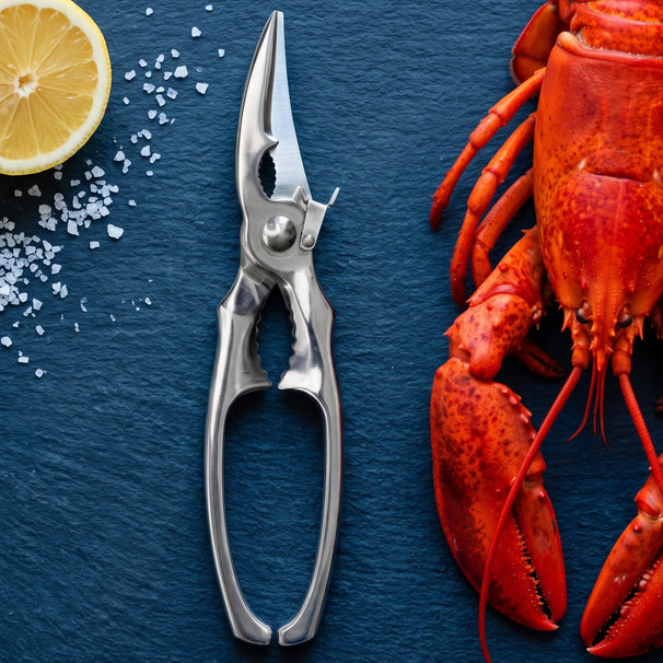 Crafts La Marée Set de homard Inox 5 pièces - Pince à homard & Fourchettes à homard