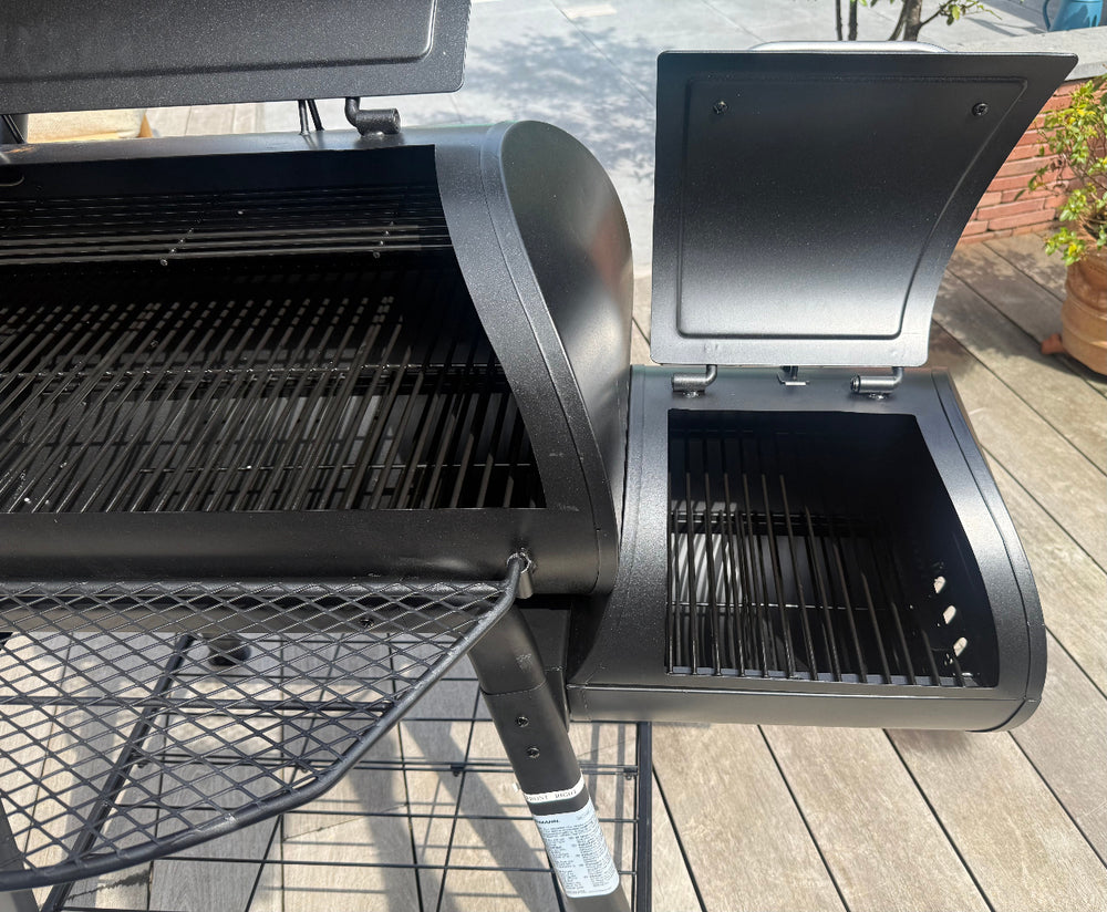 Landmann BBQ / Fumoir Vinson 200 - Barbecue à charbon - Surface de cuisson 70,5 x 39,5 cm
