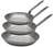 Ensemble de poêles De Buyer Lyonnaise Carbone Plus 3 pièces - Acier au carbone - ø 20, 24 & 28 cm - sans revêtement antiadhésif