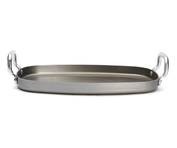 Plaque de cuisson De Buyer en acier minéral B gris 38 x 26 cm