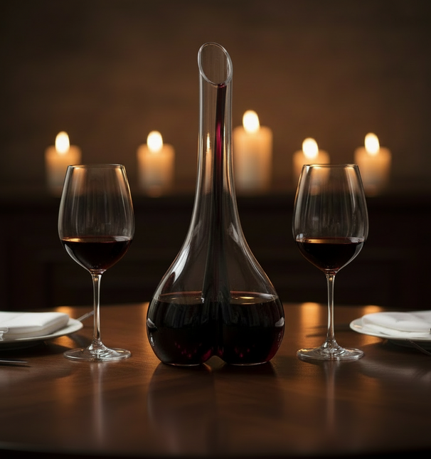 Carafe a decanter Riedel - Decanteur a vin - Black Tie Smile - 750 ml