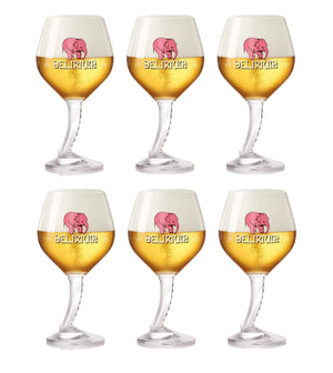 Ensemble de verres à bière Delirium - Verres sur pied - 330 ml - 6 pièces