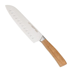 Diamant Sabatier Santokumes Babiole 17 cm met houten heft, vrijstaand op witte achtergrond