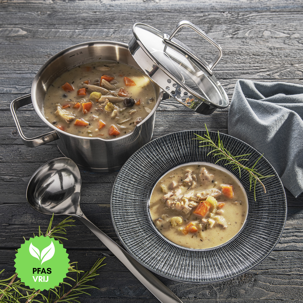 Set de casseroles Sola - Casseroles en inox - Diamond - Ø16-24 cm - 5 pièces
