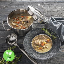 Set de casseroles Sola - Casseroles en inox - Diamond - Ø16-24 cm - 5 pièces