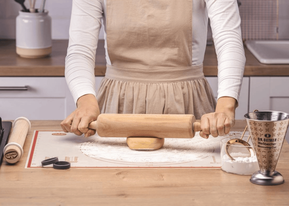 Rouleau à pâte Dr. Oetker - Rouleau à pâtisserie - en hêtre - 42 cm