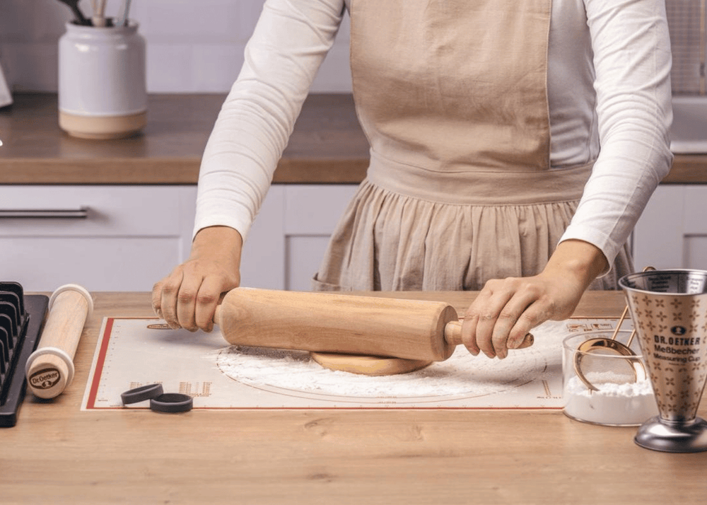 Rouleau à pâte Dr. Oetker - Rouleau à pâtisserie - en hêtre - 42 cm