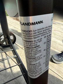 Landmann BBQ / Fumoir Vinson 200 - Barbecue à charbon - Surface de cuisson 70,5 x 39,5 cm
