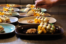 Set d'assiettes à tapas Cosy&Trendy - Rect. - Streetfood - 22,5x10cm - 10 pièces