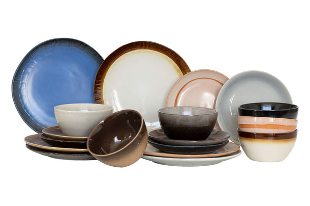 Ensemble de vaisselle Studio Tavola - Earth - 6 personnes - 18 pièces