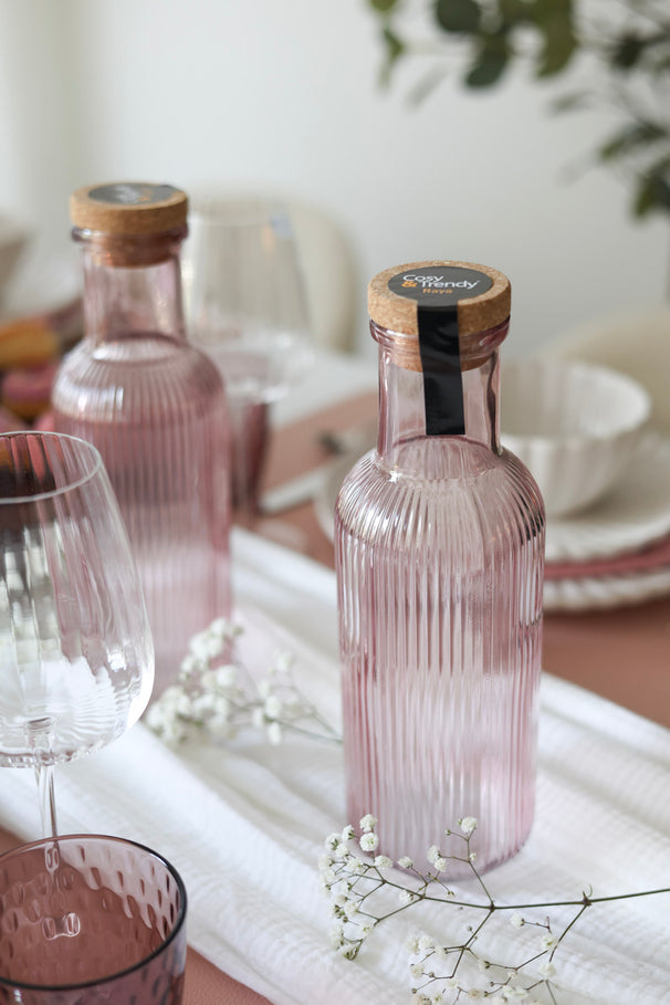 Carafe en verre Cosy & Trendy - Carafe à eau - Raya - 1 Litre
