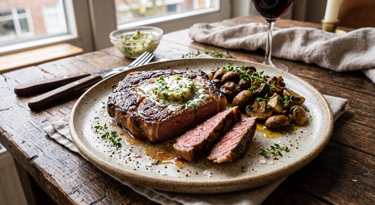 Viande juteuse avec une croûte parfaite, prête en un rien de temps.