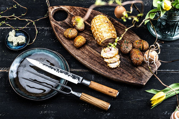 Fourchette à découper Forged - Fourchette à viande - Olive - 39,3 cm