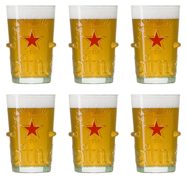 Set de verres a bière Heineken - Verres a bière - Silver - 250 ml - 6 pièces