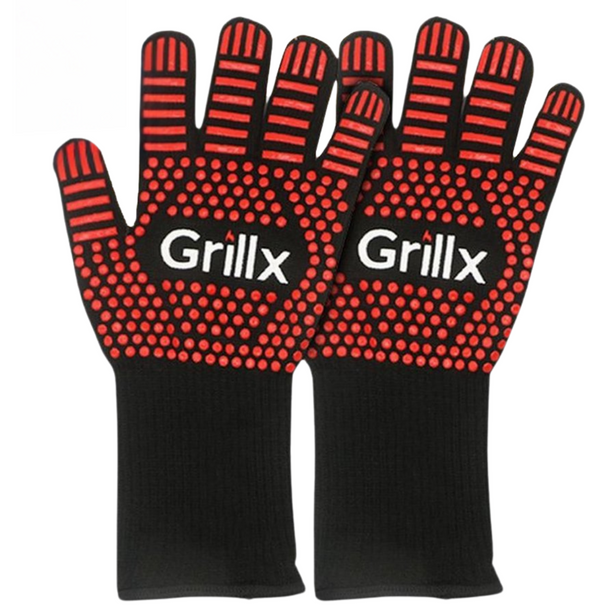 Set de gants de barbecue GrillX - Gants de four - GrillX BBQ - 2 pièces