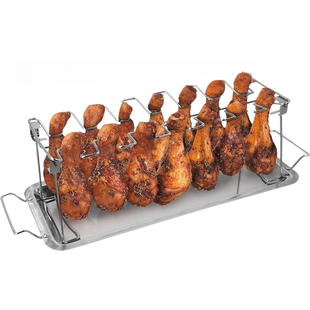 Support a ailes de poulet GrillX - Outil BBQ - GrillX BBQ - 430 x 140 x 150 mm