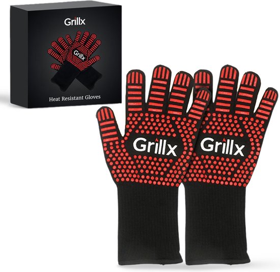 Set de gants de barbecue GrillX - Gants de four - GrillX BBQ - 2 pièces