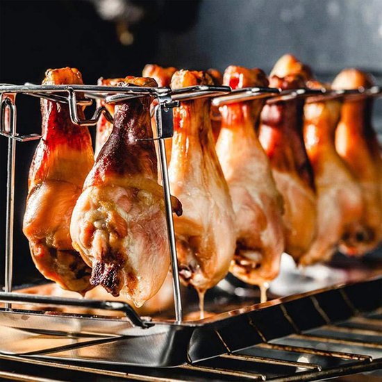 Support a ailes de poulet GrillX - Outil BBQ - GrillX BBQ - 430 x 140 x 150 mm