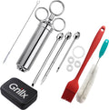 Set d'injecteurs GrillX - Injecteur a viande - GrillX BBQ - en inox - 14 pièces