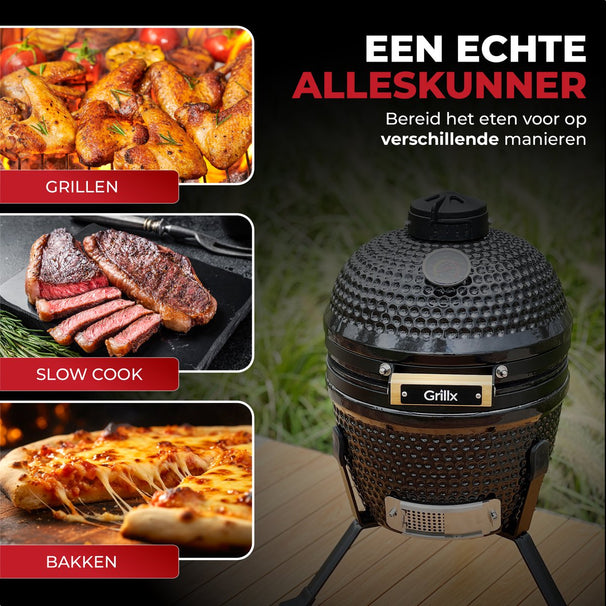 Barbecue Kamado GrillX - Barbecue au charbon de bois - Kamado - Ø 27 cm