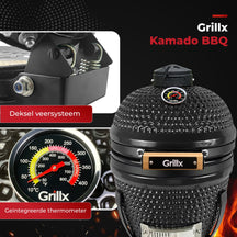 Barbecue Kamado GrillX - Barbecue au charbon de bois - Kamado - Ø 27 cm