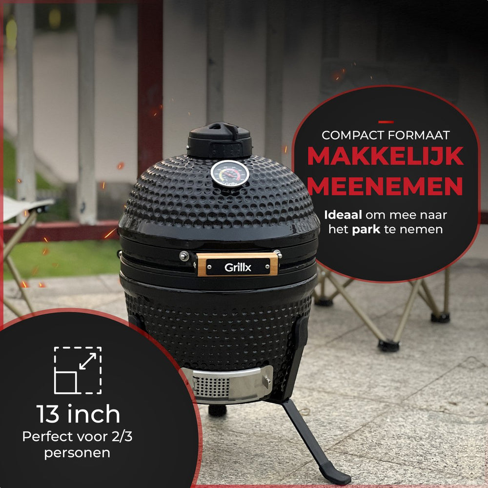Barbecue Kamado GrillX - Barbecue au charbon de bois - Kamado - Ø 27 cm