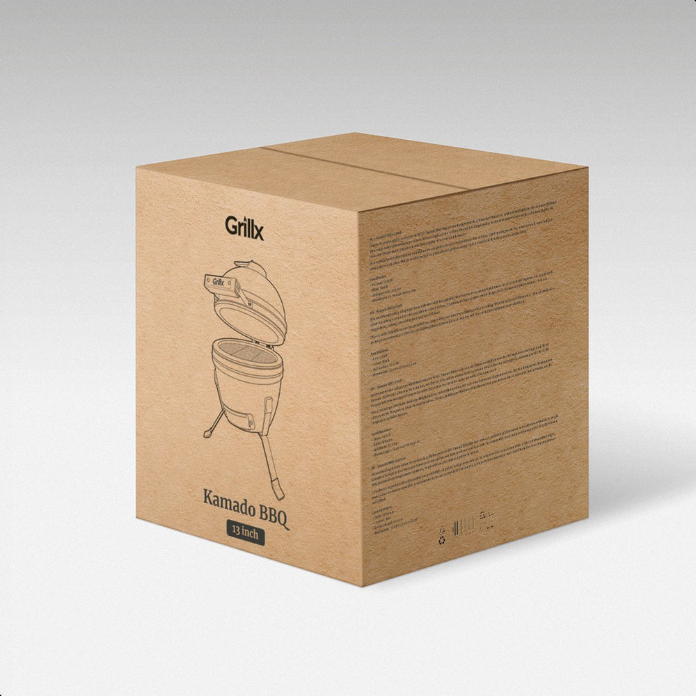 Barbecue Kamado GrillX - Barbecue au charbon de bois - Kamado - Ø 27 cm